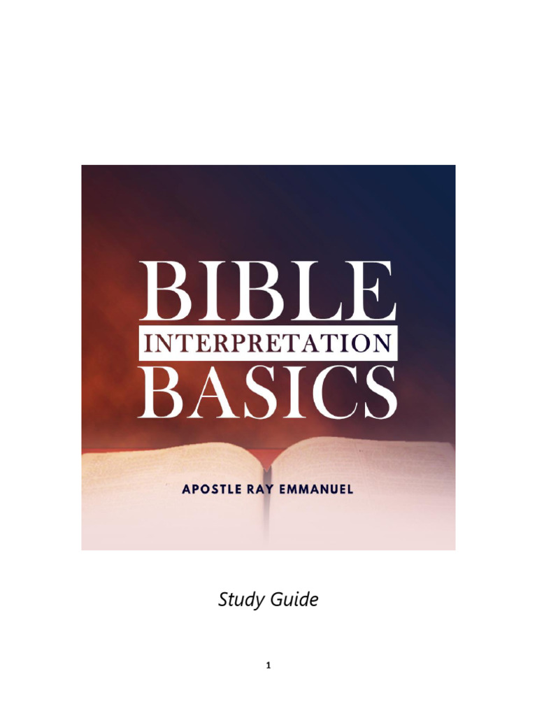 Bible Interpretation and Exegesis Guide | PDF | Bible | Nevi'im