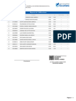 Reporte de Notas