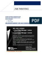 Resume Writting