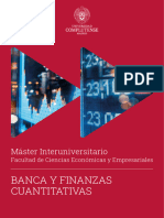 Banca Y Finanzas Cuantitativas: Máster Interuniversitario