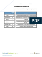 Simple Machines Worksheet