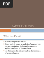 Facet Analysis