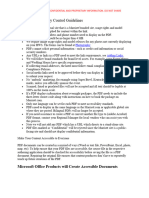 Standards and Quality Control Guidelines For PDFs