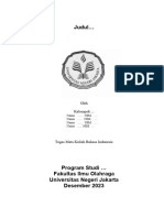 Kerangka Tugas Makalah MKU 119-FIO