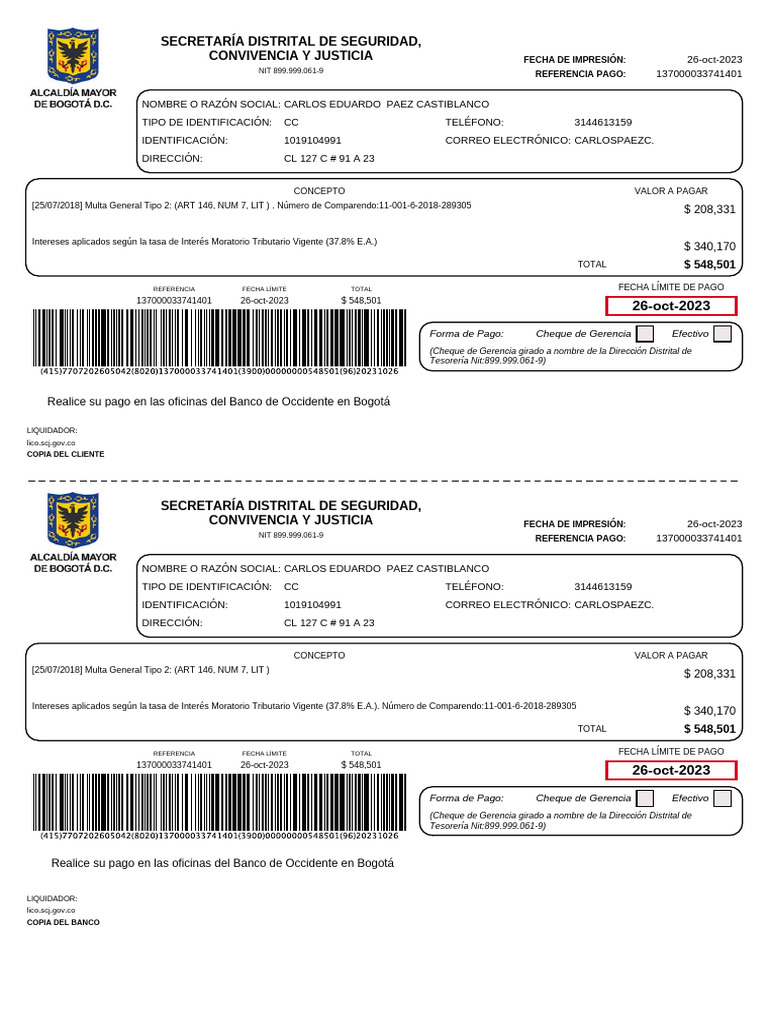 Recibo | PDF | Dinero | Bancario