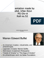 Warren Buffet by Mohd Irfan Rizvi