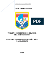 PLAN DE TRABAJO 2023 Taller