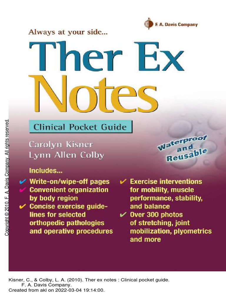 Therapeutic Exercise Notes | PDF | Anatomical Terms Of Motion ...