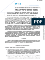 Boletín de Convocatorias Específicas Del Sermas (27 de Noviembre de 2023)