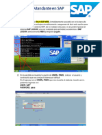 Creación de Mandante SAP