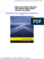 Argumentation and Critical Decision Making 8th Edition Rieke Sillars Peterson Test Bank