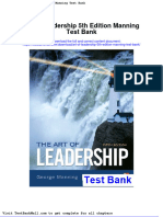 Art of Leadership 5th Edition Manning Test Bank