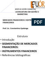 Mercado Financeiro e Inst Financeiro