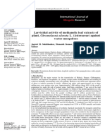 Larvicidal Activity of Methanolic Leaf Extracts of Plant, Chromolaena Odorata L. (Asteraceae) Against Vector Mosquitoes