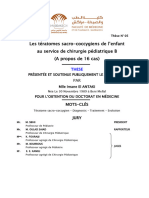 (123dok - Net) Les Tratomes Sacro Coccygiens de Lenfant Au Service de Chirurgie Pdiatrique B A Propos de 16 Cas