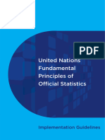 United Nations Fundamental Principles of Official Statistics Implementation Guidelines