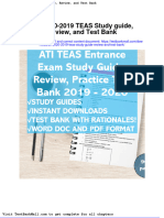 Ati 2020 2019 Teas Study Guide Review and Test Bank