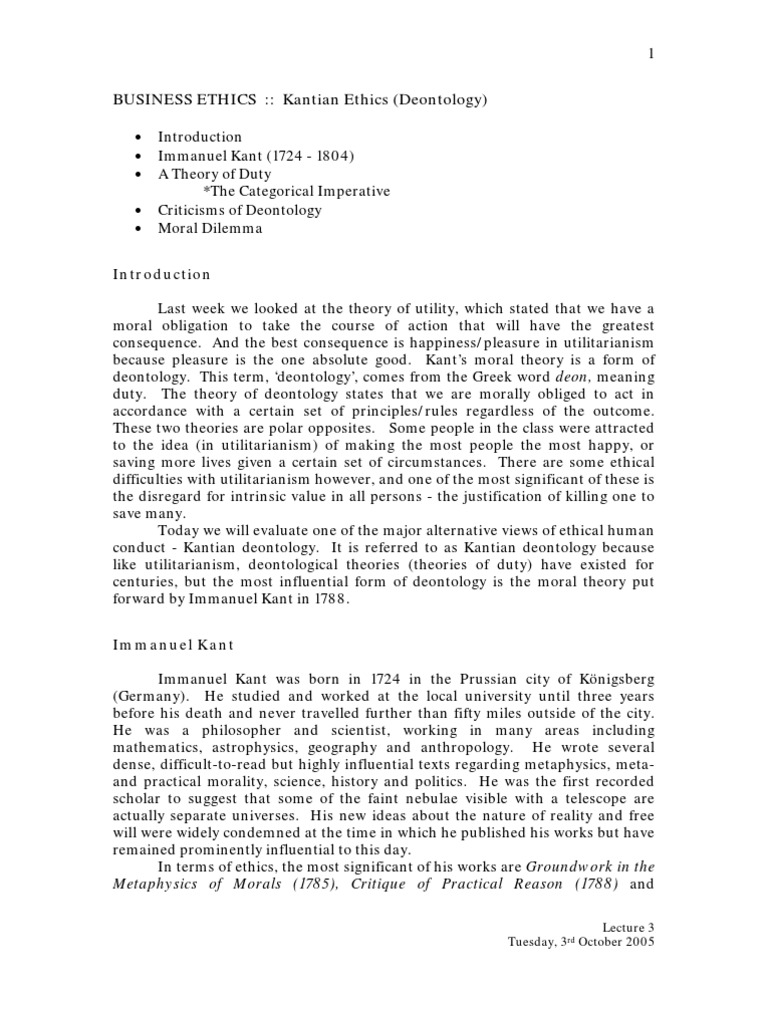 Categorical imperative thesis image