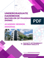 Bachelor of Pharmacy (Hons) 2023 - 2024 - Final