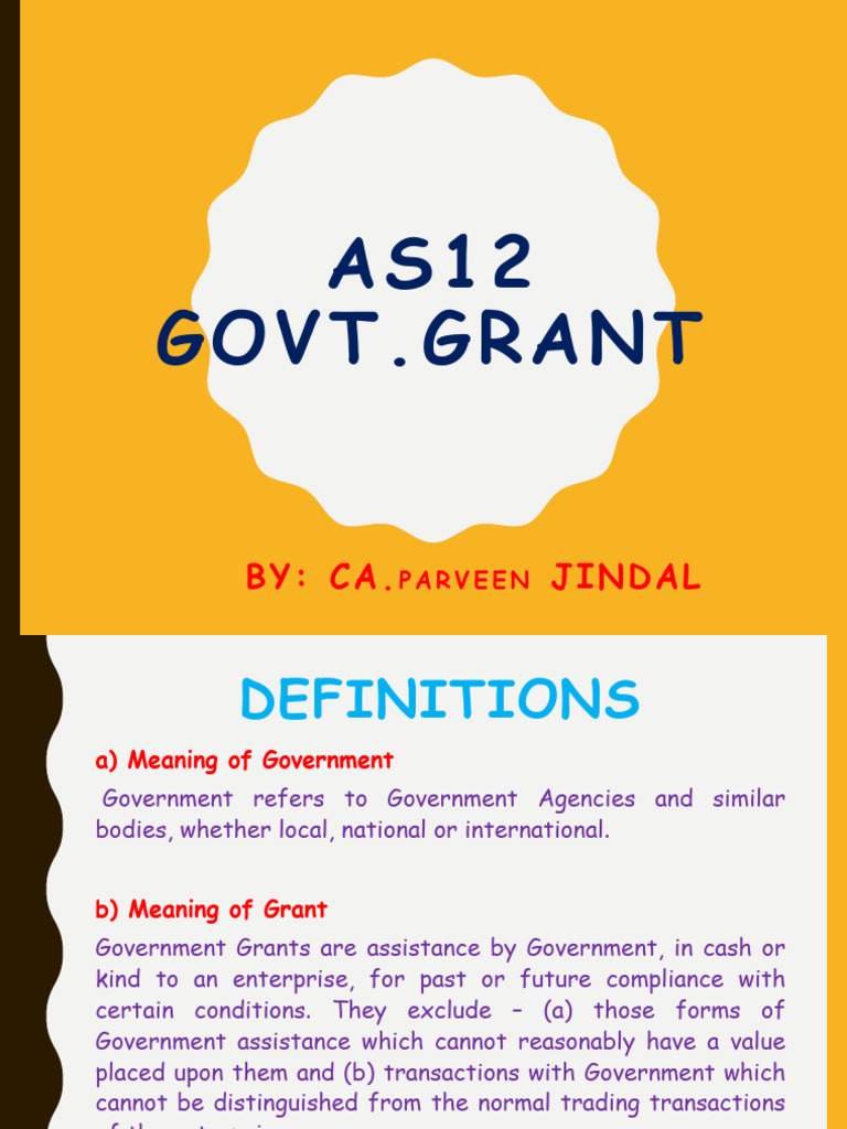 As 12 Govt - Grant | PDF | Depreciation | Income Statement