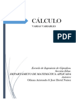 CALCULO - Varias Variables - 2021-22