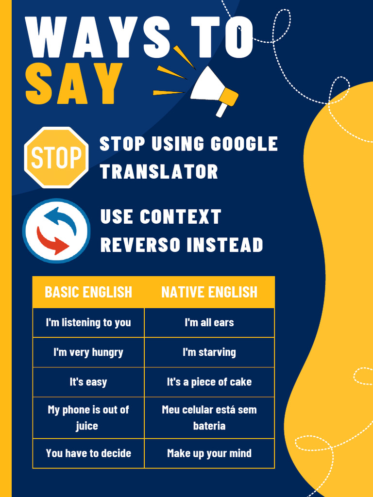 Ways To Say | PDF