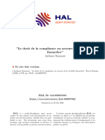 Le Droit de La Compliance Au Secours de La Stabilité Financière - A.Maymont