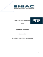 Projeto de Fundação de Solo - RADIER MELIM, I 2023 PDF