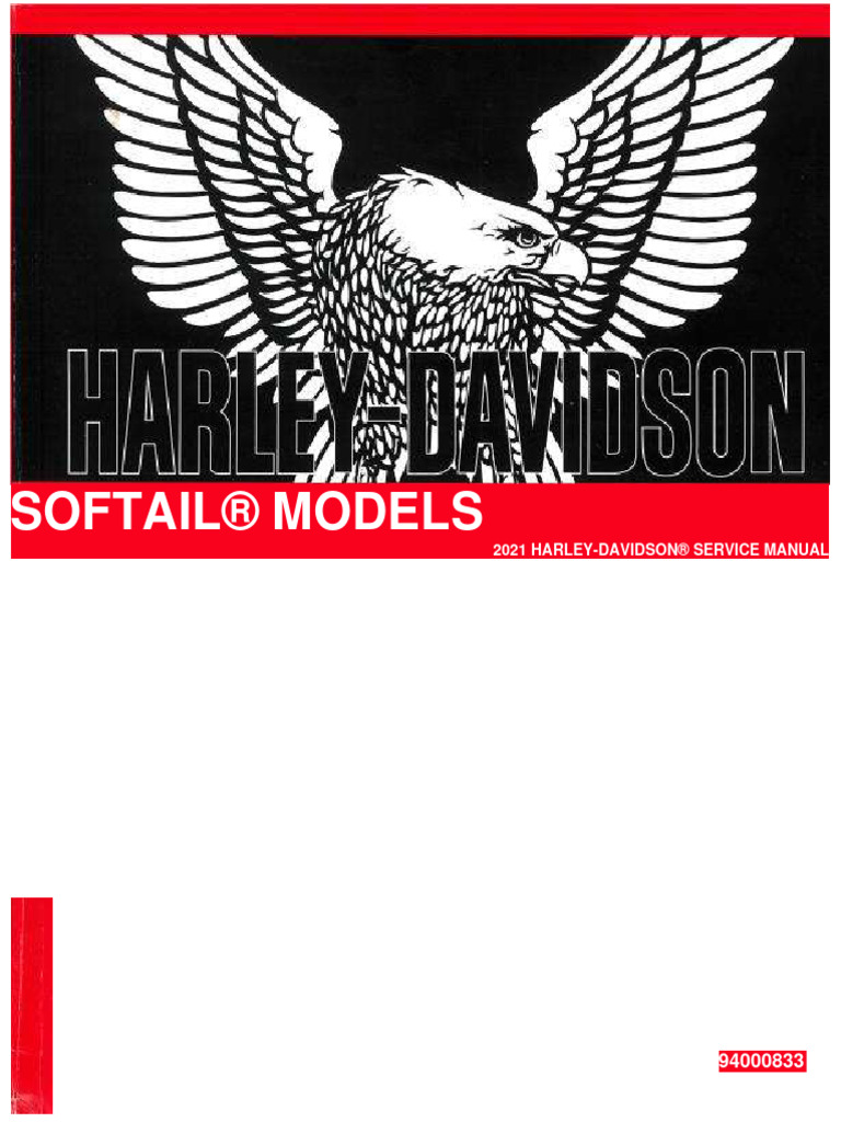 2021 HD Softail Service Manual 94000833 - Preview | PDF