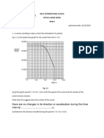 Year 9 Physics Midterm Home Work