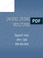 Oxigeno Oxidantes y Reductores