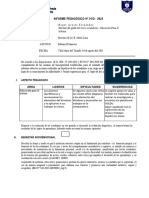 Informe Tecnico Pedagogico - 1ero Secundaria