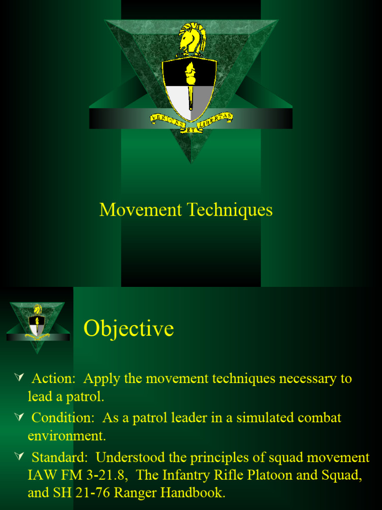 Movement Techniques | PDF | Military Operations | Warfare
