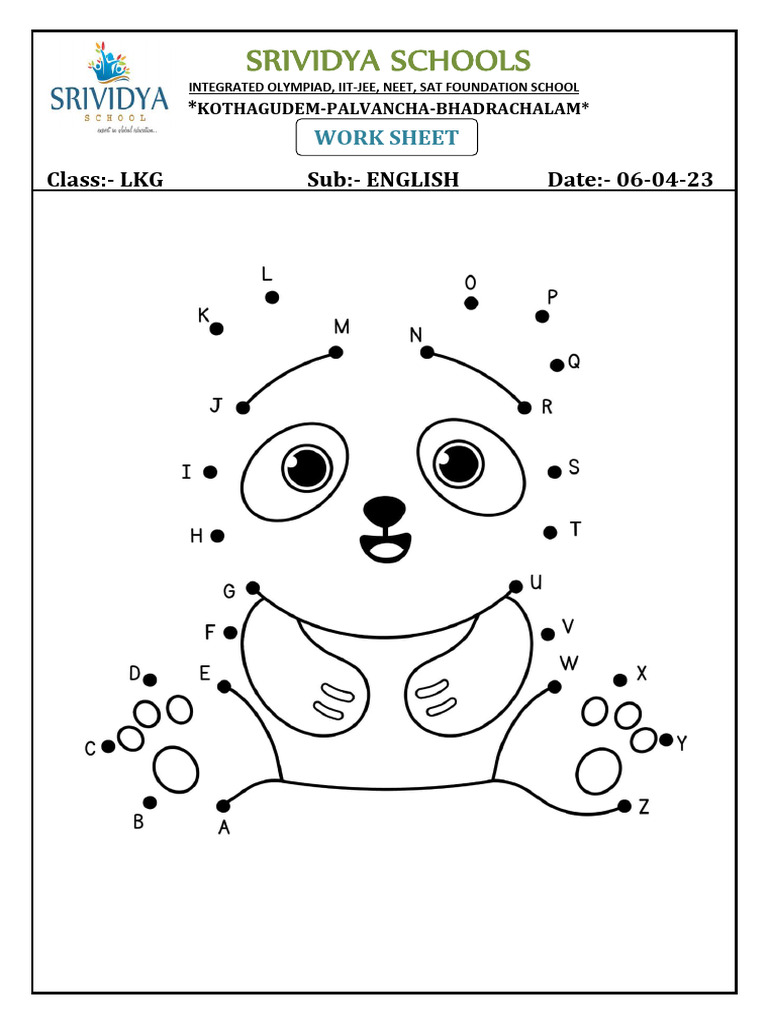 LKG English Work Sheet 06042023 PDF