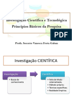 Aula 1 - Investeigação Científica e Tecnologica