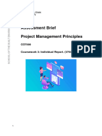 CO7000 Project Management Principles - Coursework 3 Brief