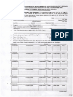 Application Form For Approval of Time Extension