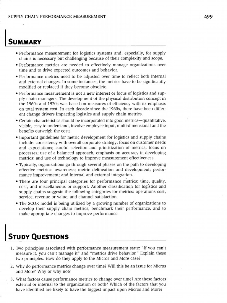 Performance Measurement | PDF