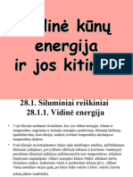 Vidines Energijos Kitimas, 1 Tema