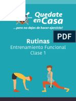 Rutina Funcional - Quedate en Casa - Clase 1