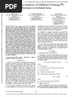 Performance Analysis of Offshore Floating PV Systems in Isolated Area