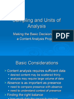 QCA2Sampling and Units of Analysis