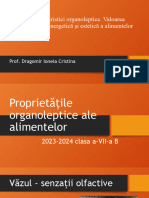 Prop. Organoleptice Valoarea Nutitiva Cls. A Va Prof. Mihaela Andrei 2021