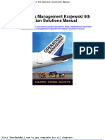 Operations Management Krajewski 9th Edition Solutions Manual