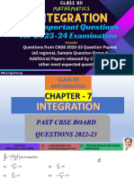 Class XII INTEGRATION Most Important Questions For 2023-24 Examination (Dr. Amit Bajaj)