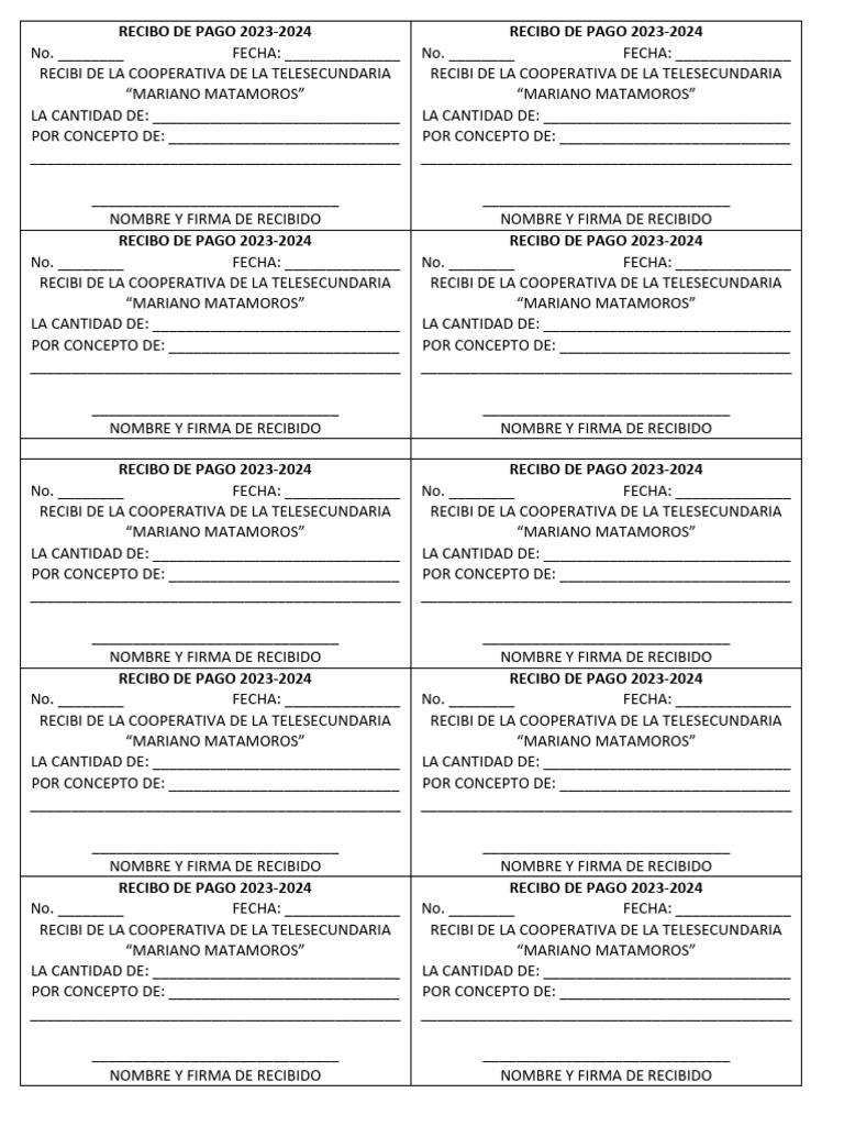 Recibo de Pago 2023 | PDF