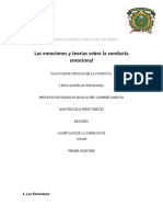 Emociones y Teorias Sobre La Conducta Emocional