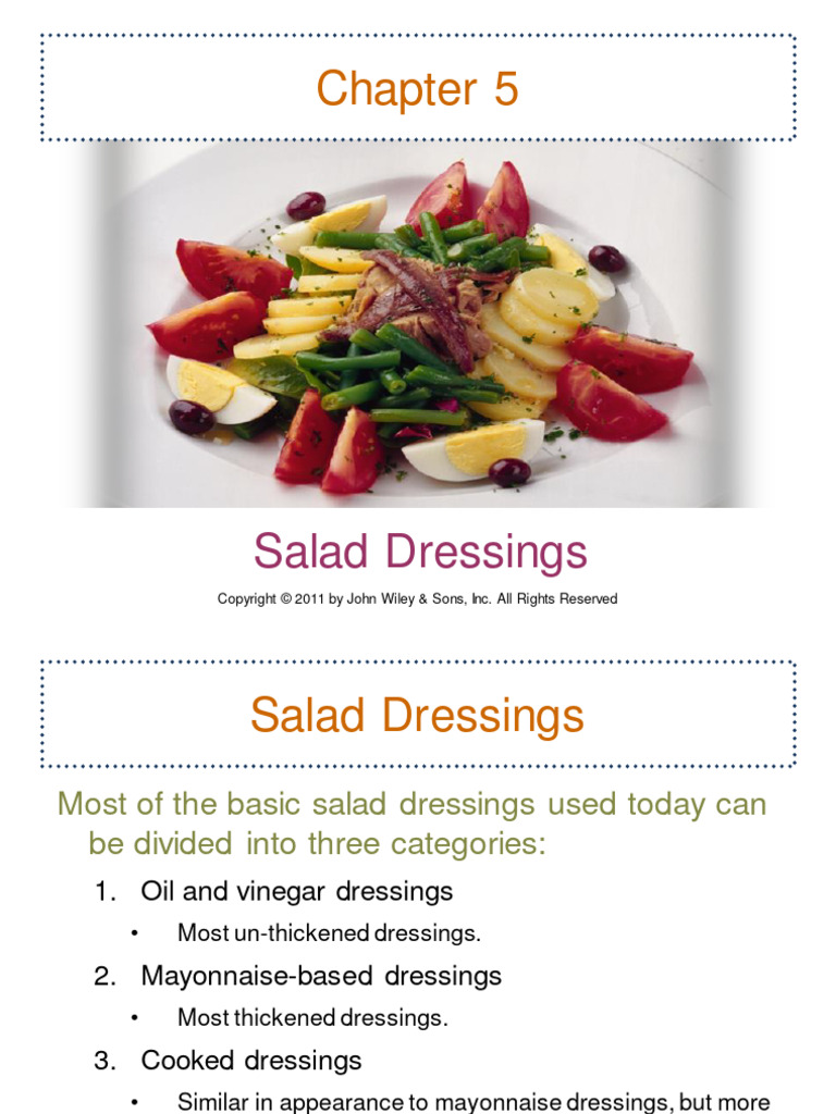 Salad Dressing PDF Mayonnaise Vinegar