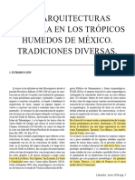(L) Las Arquitecturas de Tierra en Los Tropicos Humedos de Mex.