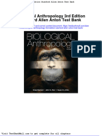 Biological Anthropology 3rd Edition Stanford Allen Anton Test Bank